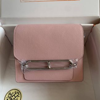 Replica Hermes Mini Roulis 18 Evercolor Leather Shoulder Bag