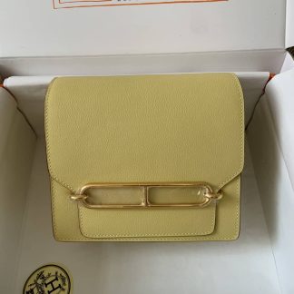 Replica Hermes Mini Roulis 18 Evercolor Leather Shoulder Bag