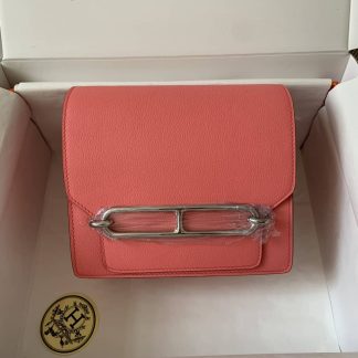 Replica Hermes Mini Roulis 18 Evercolor Leather Shoulder Bag