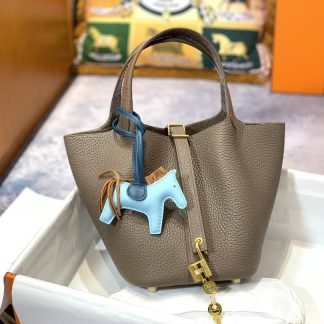 Replica Hermes Picotin Lock 22 Clemence Leather Bag