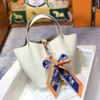 Replica Hermes Picotin Lock 22 Clemence Leather Bag