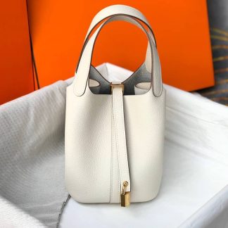 Replica Hermes Picotin Lock 18 Clemence Leather Bag