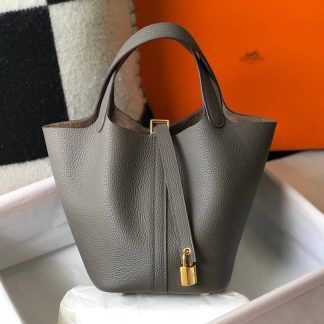 Replica Hermes Picotin Lock 18 Clemence Leather Bag