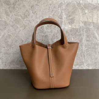 Replica Hermes Picotin Lock 18 Clemence Leather Bag