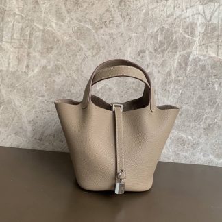 Replica Hermes Picotin Lock 18 Clemence Leather Bag