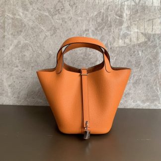 Replica Hermes Picotin Lock 18 Clemence Leather Bag