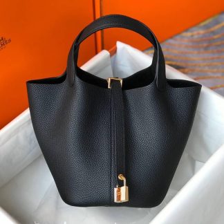 Replica Hermes Picotin Lock 18 Clemence Leather Bag