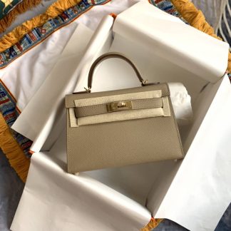 Replica Hermes Kelly Mini Epsom Leather Bag