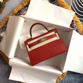 Replica Hermes Kelly Mini Epsom Leather Bag