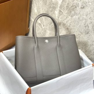 Replica Hermes Garden Party 30 Clemence Leather Bag