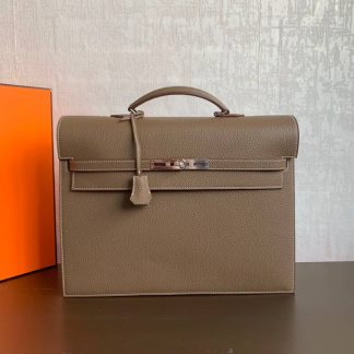 Replica Hermes Kelly Depeche 38 Calfskin Briefcase