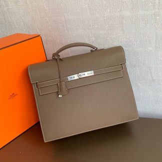 Replica Hermes Kelly Depeche 34 Calfskin Briefcase