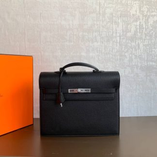 Replica Hermes Kelly Depeche 34 Calfskin Briefcase