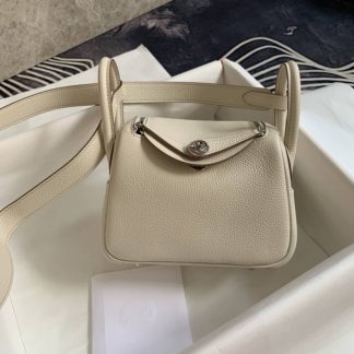 Replica Hermes Lindy Mini Clemence Leather Bag