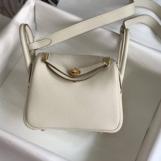 Replica Hermes Lindy Mini Clemence Leather Bag