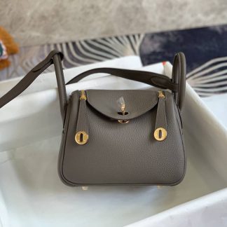 Replica Hermes Lindy Mini Clemence Leather Bag