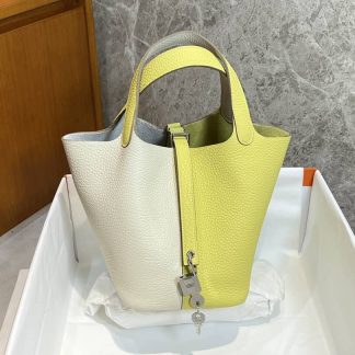 Replica Hermes Picotin Lock 18 Clemence Leather Bag