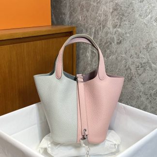 Replica Hermes Picotin Lock 18 Clemence Leather Bag