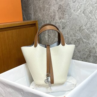 Replica Hermes Picotin Lock 18 Clemence Leather Bag