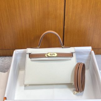 Replica Hermes Kelly Mini Epsom Calfskin Bag