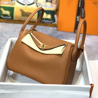 Replica Hermes Lindy 30 Clemence Leather Bag