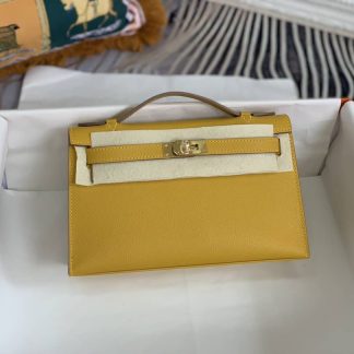 Replica Hermes Kelly Pochette Epsom Leather Bag