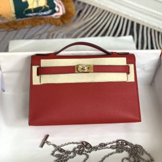 Replica Hermes Kelly Pochette Epsom Leather Bag