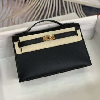 Replica Hermes Kelly Pochette Epsom Leather Bag