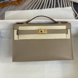 Replica Hermes Kelly Pochette Epsom Leather Bag