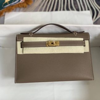 Replica Hermes Kelly Pochette Epsom Leather Bag