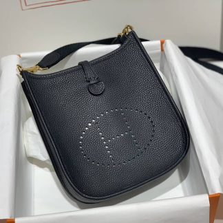 Replica Hermes Evelyne Mini Clemence Leather Bag