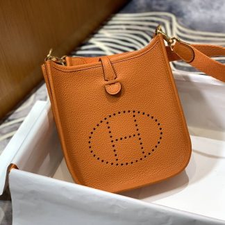 Replica Hermes Evelyne Mini Clemence Leather Bag