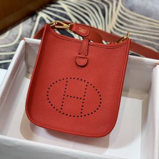 Replica Hermes Evelyne Mini Clemence Leather Bag