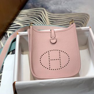 Replica Hermes Evelyne Mini Clemence Leather Bag