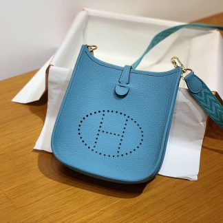 Replica Hermes Evelyne Mini Clemence Leather Bag