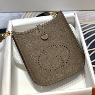 Replica Hermes Evelyne Mini Clemence Leather Bag