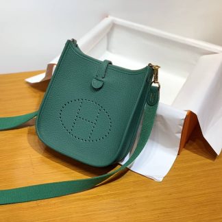 Replica Hermes Evelyne Mini Clemence Leather Bag