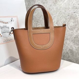 Replica Hermes In The Loop 18 Clemence Leather Bag