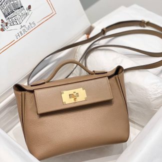 Replica Hermes 24 24 Mini 21 Evercolor Leather Bag