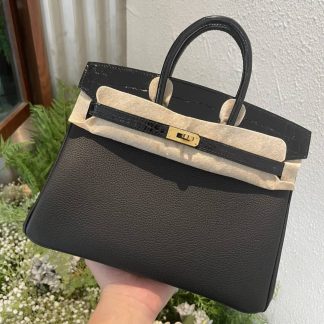 Replica Hermes Touch Birkin 25 Niloticus Crocodile & Calfskin Leather Bag