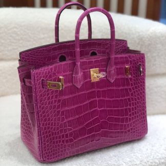 Replica Hermes Birkin 25 Niloticus Crocodile Leather Bag