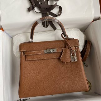 Replica Hermes Kelly 25 Togo Leather Bag