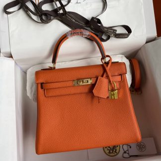 Replica Hermes Kelly 25 Togo Leather Bag