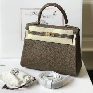 Replica Hermes Kelly 28 Togo Leather Bag