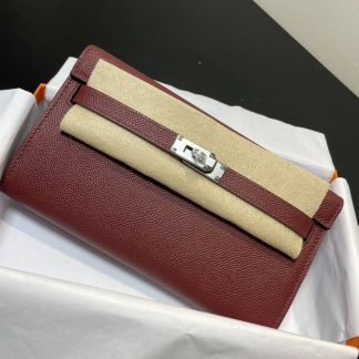 Replica Hermes Kelly To Go Epsom Calfskin Wallet WOC