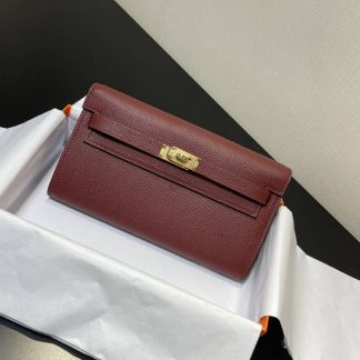 Replica Hermes Kelly To Go Epsom Calfskin Wallet WOC