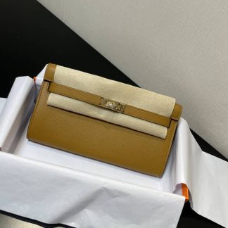 Replica Hermes Kelly To Go Epsom Calfskin Wallet WOC