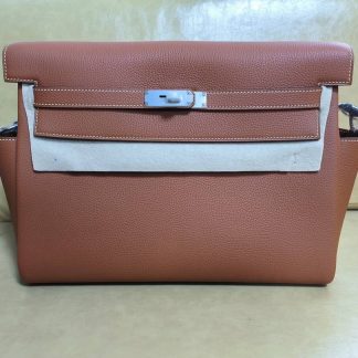 Replica Hermes Kelly Clemence Leather Messenger Bag