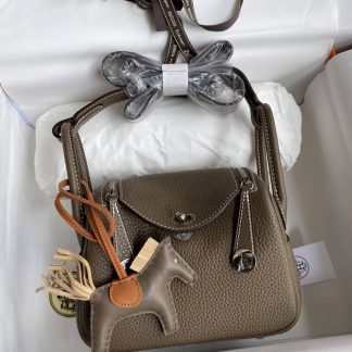 Replica Hermes Mini Lindy Clemence Leather Bag