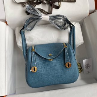 Replica Hermes Mini Lindy Clemence Leather Bag